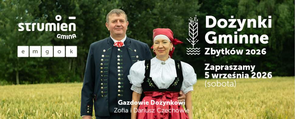 Dożynki Gminne 2026 w Zbytkowie – zapraszamy!
